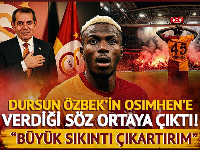 Dursun &Ouml;zbek'in Osimhen'e verdiği s&ouml;z ortaya &ccedil;ıktı: B&uuml;y&uuml;k sıkıntı &ccedil;ıkartırım!