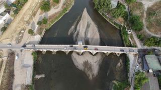 Sular çekilince ortaya çıktı: Tunca Nehri'nin altı!