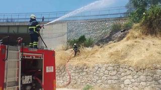 Hamsu Köprüsü’nde çıkan yangın söndürüldü