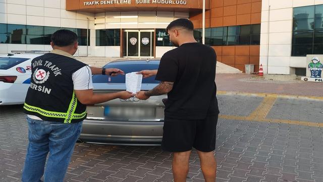 Mersin’de makas atan ehliyetsiz sürücüye 170 bin lira ceza