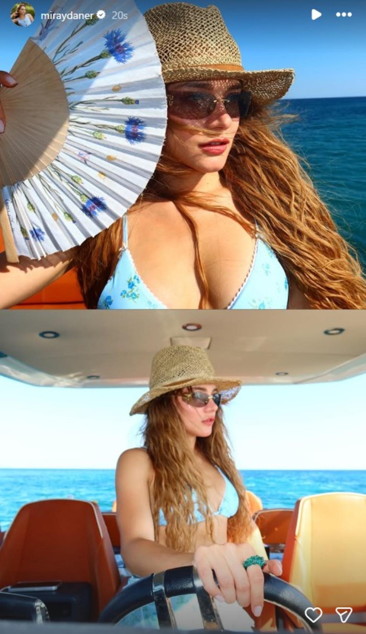 Belediye başkanının oğluyla aşk yaşıyor! Miray Daner tatil pozlarıyla gündemde 1