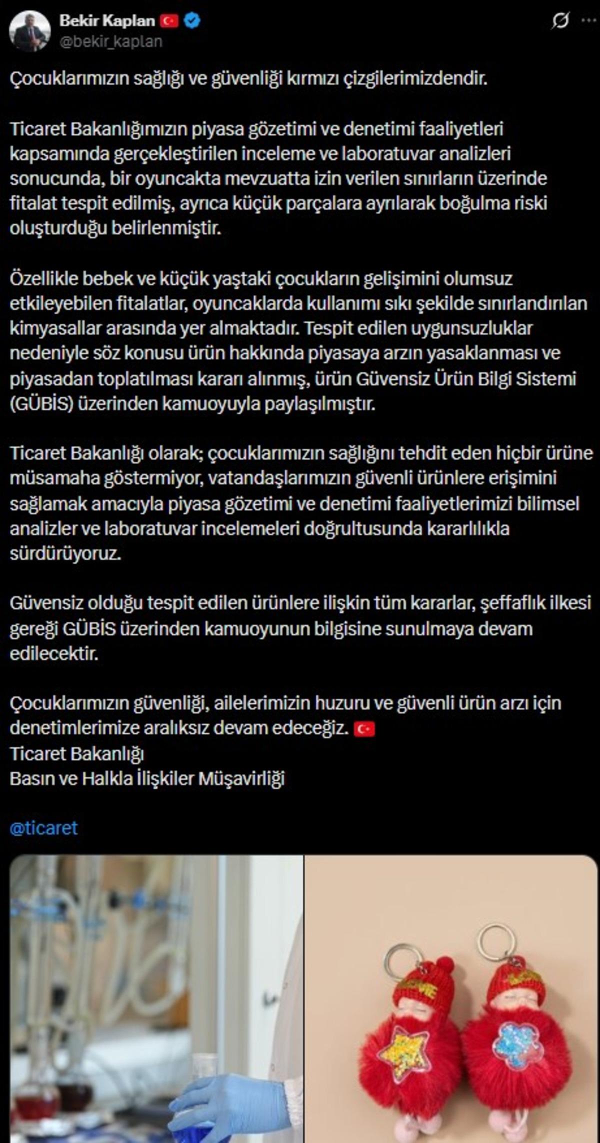 Yasaklandı! Bakanlık açıkladı: Piyasadan toplatma kararı alındı 3