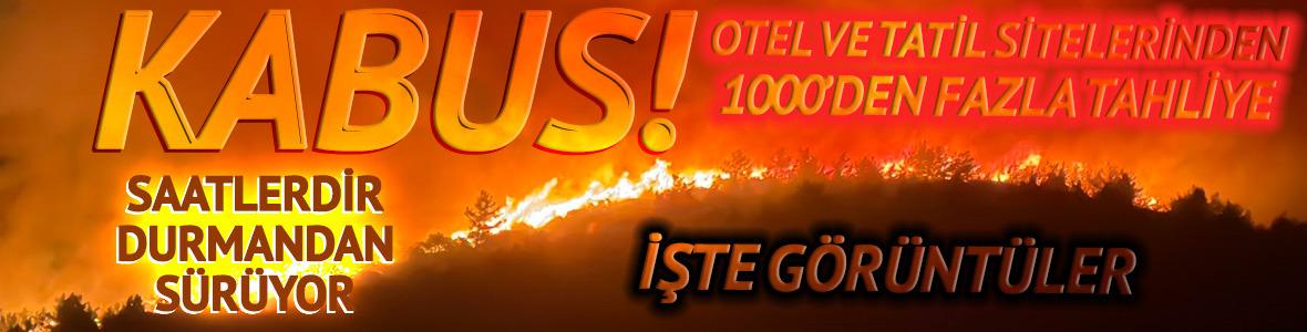 Muğla'da orman yangını! Otel ve tatil sitesinden 1000'in &uuml;zerinde vatandaş tahliye edildi