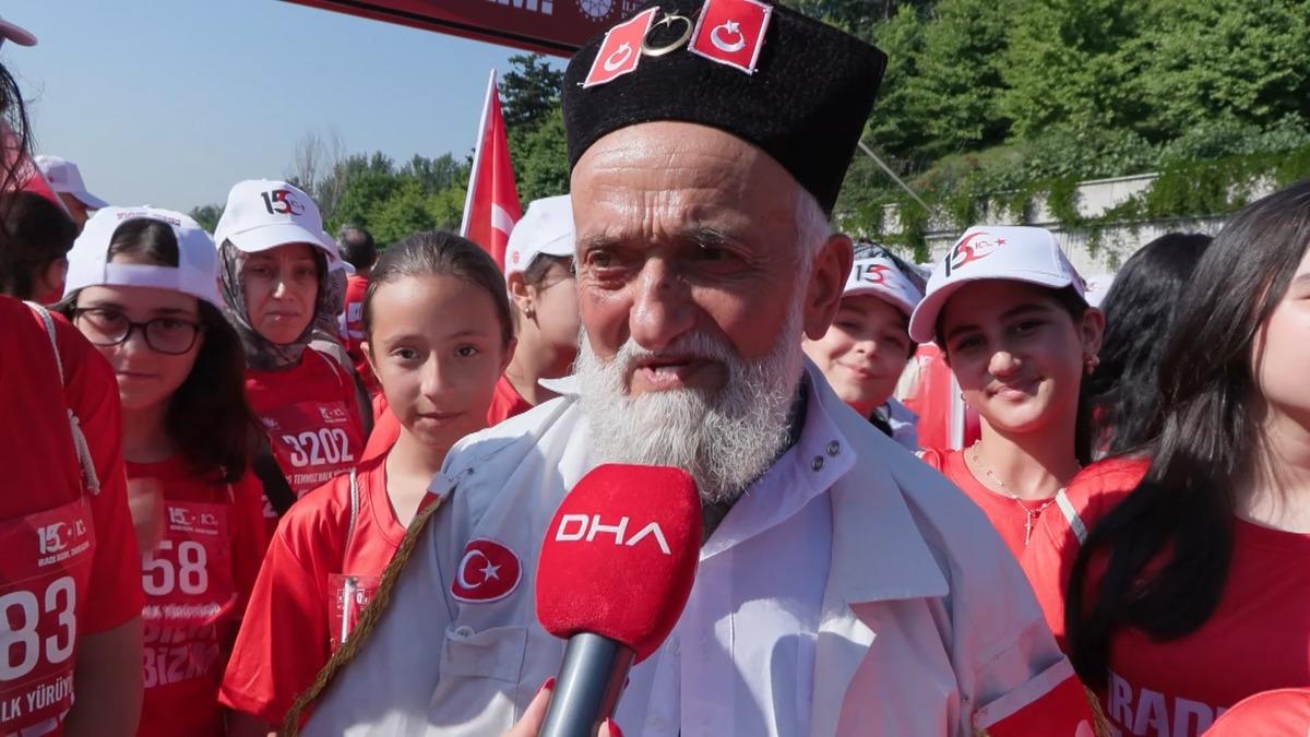 15 Temmuz Demokrasi ve Şehitleri Anma Yürüyüşü böyle görüntülendi 10