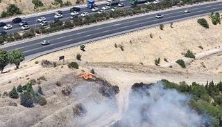 Buca&rsquo;daki yangına havadan ve karadan m&uuml;dahale