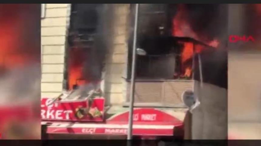 Son dakika! Esenyurt'ta yangın! Mahsur kalanlar var