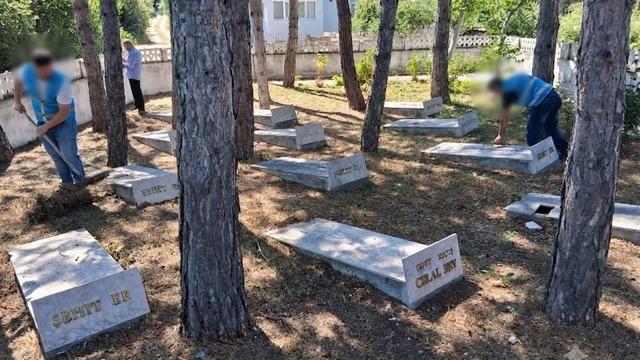 Vezirköprü’de 15 Temmuz’da şehitlikte anlamlı çalışma