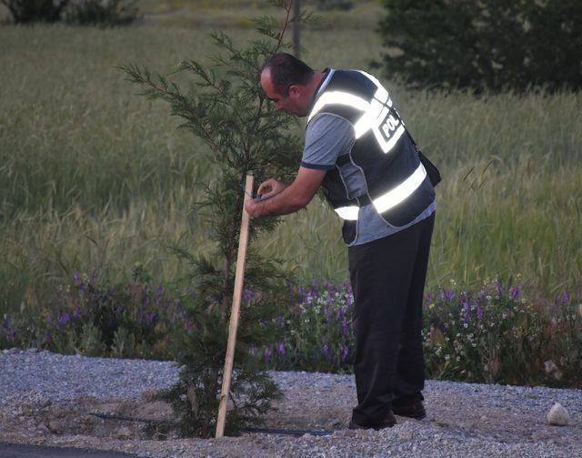 Cumhurbaşkanının geçiş güzergahında önlem alan polisin çevre hassasiyeti