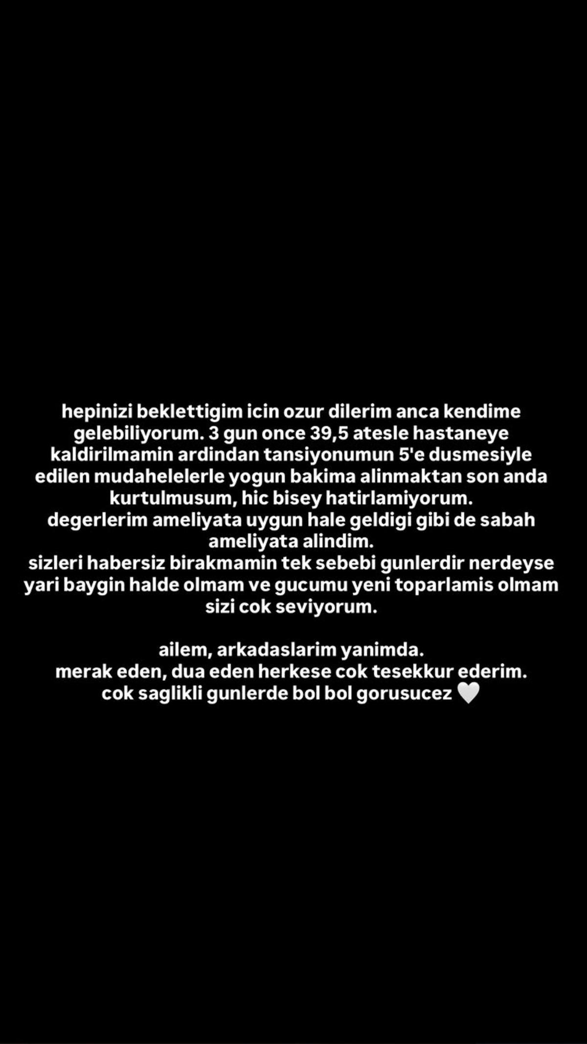 Apar topar ameliyata alınmıştı! Danla Bilic ten ilk açıklama geldi 3
