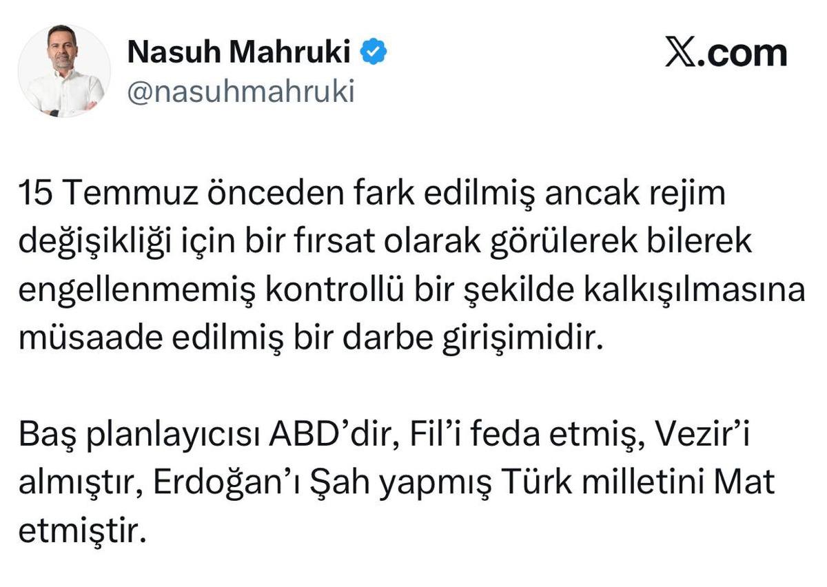 Nasuh Mahruki hakkında gözaltı kararı verildi 1