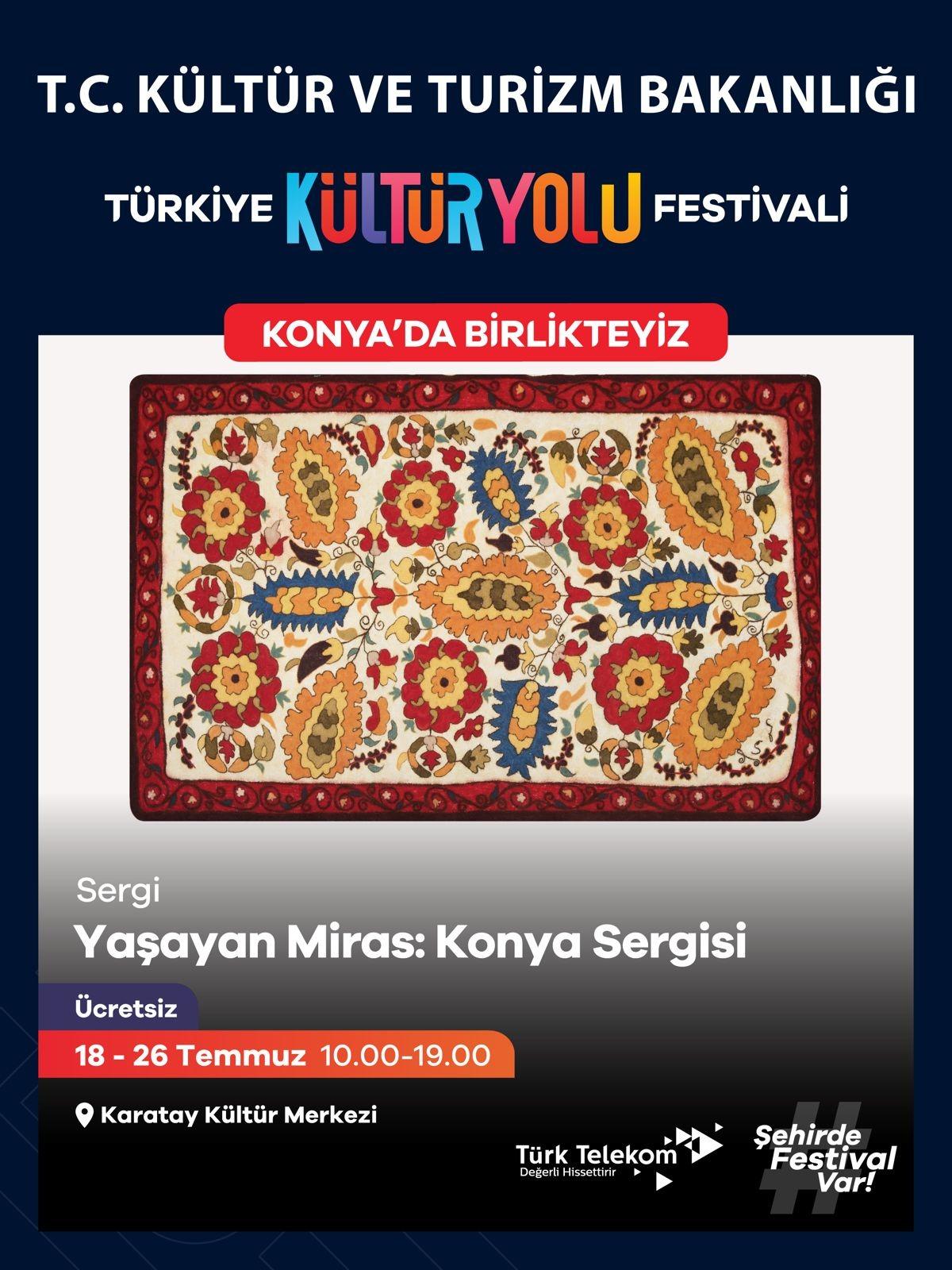 Türkiye Kültür yolu Festivali, Konya’nın tarihi ve kültürel mirasını ziyaretçilerle buluşturacak 14