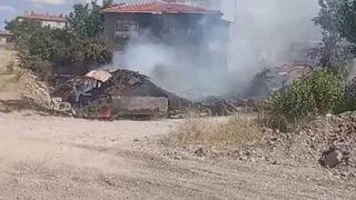 Ankara’da otları temizlemek için yakılan ateş eve sıçradı