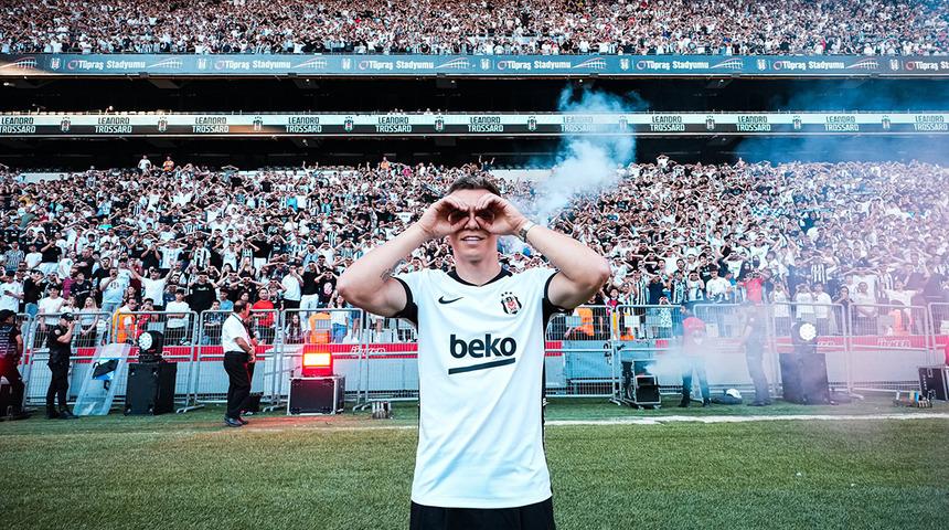 Beşiktaş'ta Trossard'ın imza t&ouml;reninde Mohamed Salah damgası!
