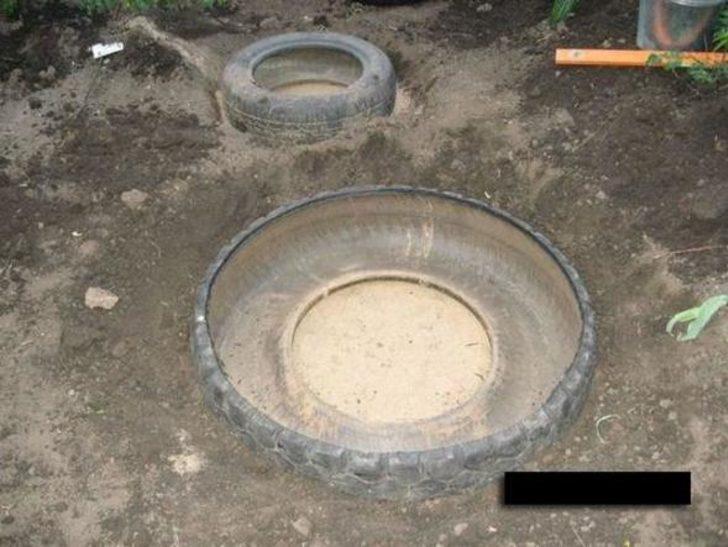 Evinin bahçesine böyle havuz yaptı  G4