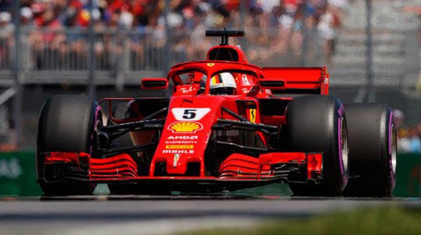 Kanada'da pole pozisyonu Vettel'in
