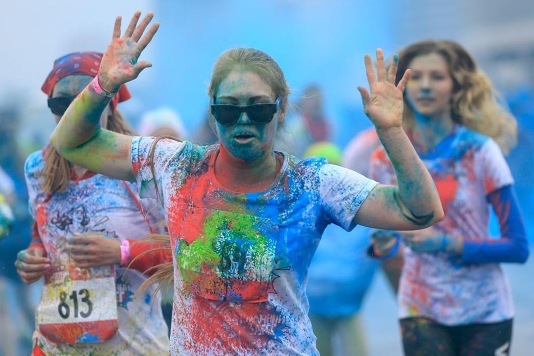 Rusya'da rengarenk koşu