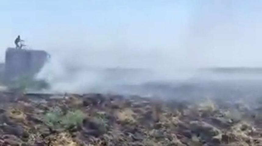 Mardin&rsquo;deki anız yangını kontrol altına alındı