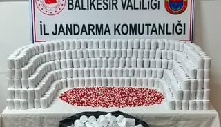 Balıkesir'de 78 bin 824 sentetik ecza hap ele ge&ccedil;irildi: 1 kişi tutuklandı