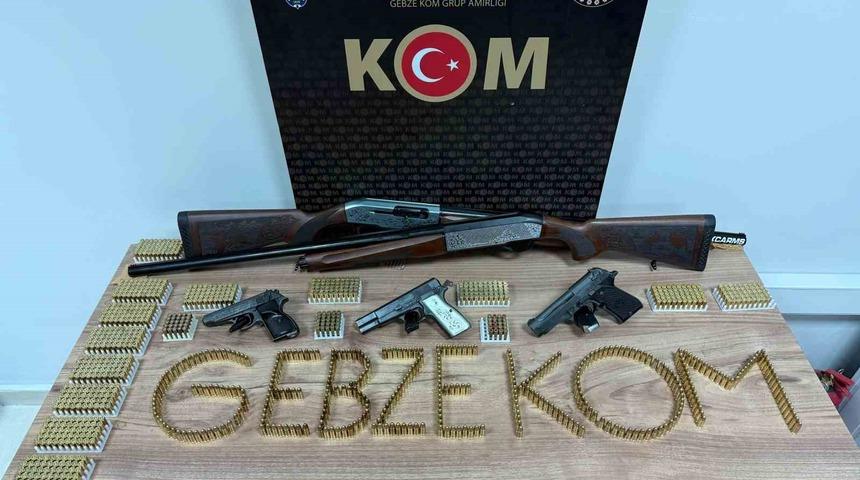 Kocaeli&rsquo;de operasyon: Bin 513 fişek ele ge&ccedil;irildi