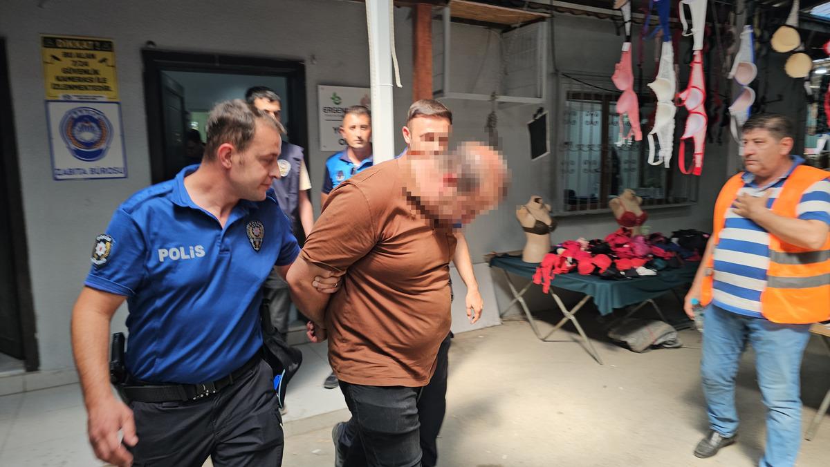 Edirne de iğrenç olay! Pazar yerinde kadınların görüntülerini çekti 1