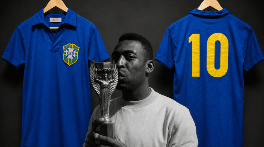 Pele'nin 1958 D&uuml;nya Kupası finali forması rekor fiyata satıldı!