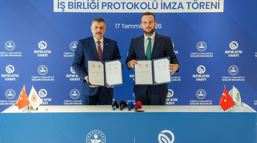 İ&ccedil;işleri Bakanlığı ile Sıfır Atık Vakfı arasında iş birliği protokol&uuml; imzalandı