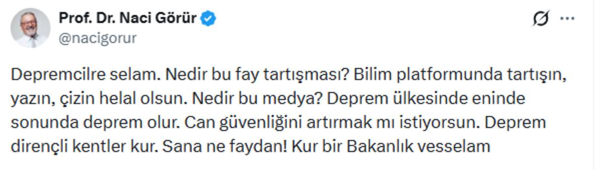 Naci Görür deprem tartışmalarına yanıt! "Sanane faydan!" 3