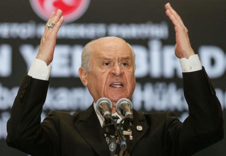 DEVLET BAHÇELİ: SERT, TELKİN EDİCİ
