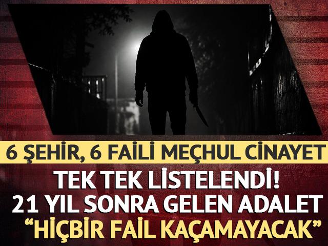Bakan G&uuml;rlek duyurdu! 6 faili me&ccedil;hul aydınlatıldı