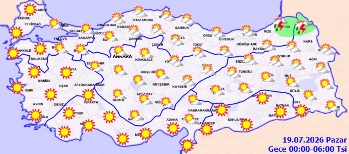 Meteoroloji saat verdi! Kuvvetli sağanak ve rüzgar alarmı: O iller dikkat 3