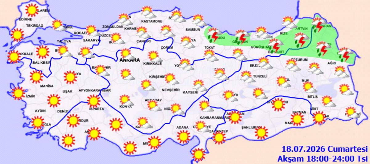 Meteoroloji saat verdi! Kuvvetli sağanak ve rüzgar alarmı: O iller dikkat 2