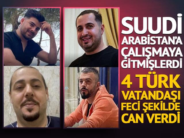 Suudi Arabistan'da yangın faciası! 4 T&uuml;rk iş&ccedil;i hayatını kaybetti