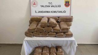 Yalova’da 160 kilo kaçak tütün ele geçirildi