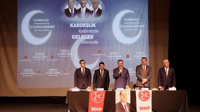 MHP Genel Sekreteri Büyükataman,  Yıldırım İlçe Başkanlığı Kongresi'nde konuştu