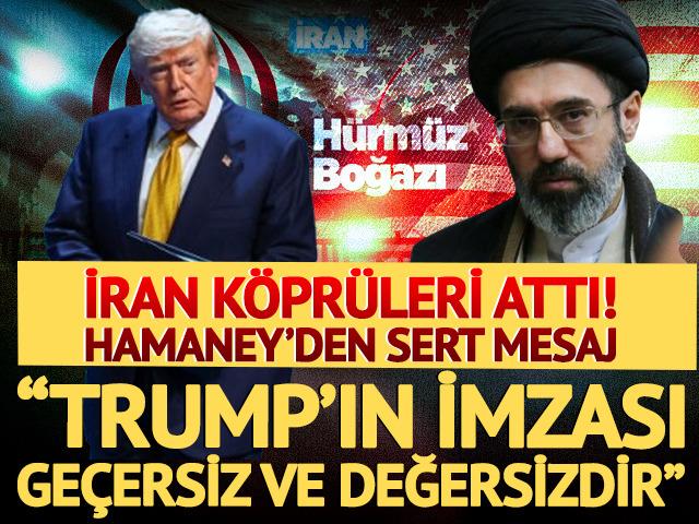Hamaney'den ABD a&ccedil;ıklaması: "Trump'ın imzası değersiz ve ge&ccedil;ersizdir"
