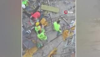 Beylikd&uuml;z&uuml;&rsquo;nde inşaatın 12. katından d&uuml;şen iş&ccedil;i hayatını kaybetti