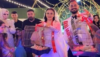Evlenen &ccedil;ırağına altın yerine civciv hediye etti