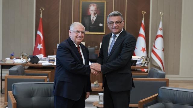 KKTC Cumhurbaşkanı Erhürman, Bakan Güler'i kabul etti
