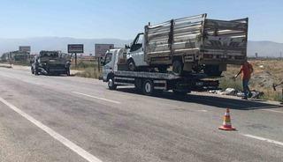Ereğli&rsquo;de kamyonetler &ccedil;arpıştı: 2 yaralı