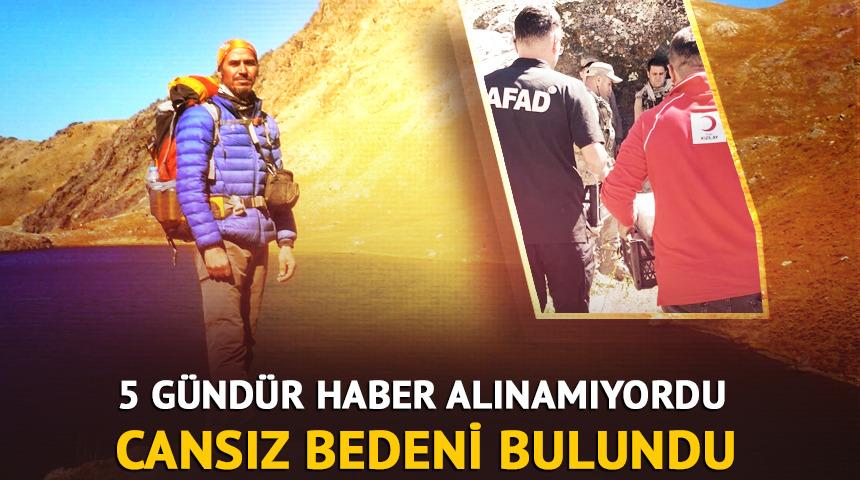 Cilo Sat Dağı'nda kaybolan dağcının cansız bedenine ulaşıldı