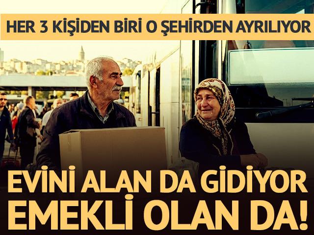 Evini alan da gidiyor, emekli olan da! Rekor g&ouml;&ccedil; o şehirde