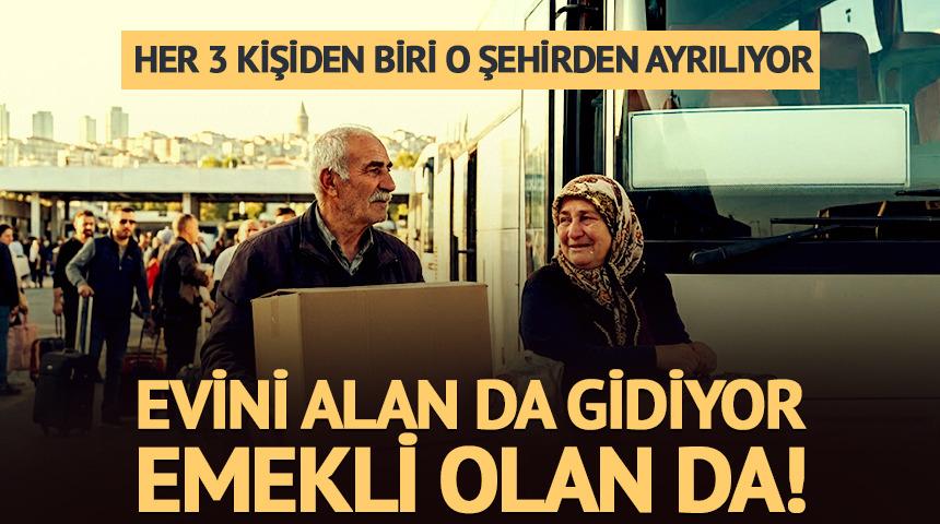 Evini alan da gidiyor, emekli olan da! Rekor g&ouml;&ccedil; o şehirde