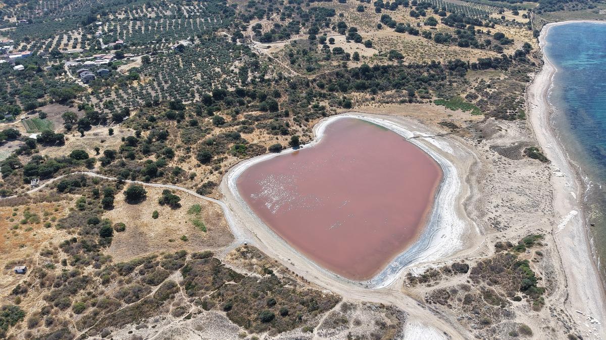 Dünyada sadece 8 tane var: 2 bin yıllık antik liman, pembe kalbe dönüştü 2