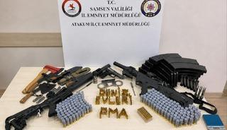 Samsun'da ruhsatsız silah ve m&uuml;himmat ele ge&ccedil;irildi