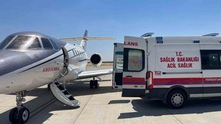 Ambulans uçak 14 günlük bebek için Mardin’den havalandı