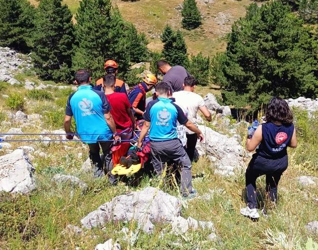 Kekik toplamaya gitti, kayalıklardan düştü 1