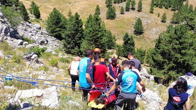 Kekik toplamaya gitti, kayalıklardan düştü