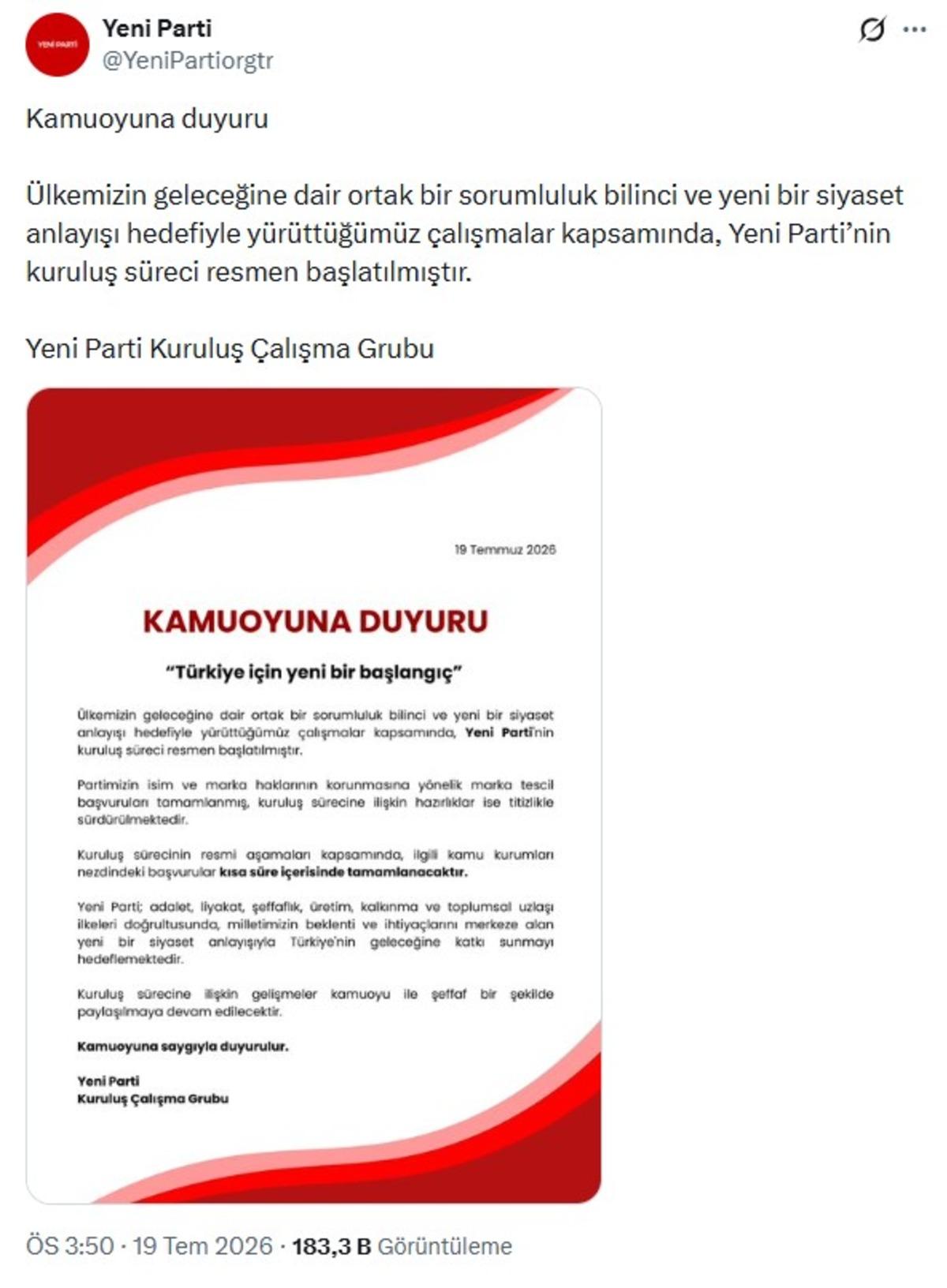Sosyal medya Yeni Parti hesabını konuşuyor! Özgür Özel den açıklama geldi 1