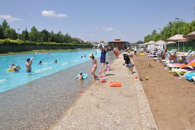 Eskişehir'de yapay plaj sezonu açılıyor