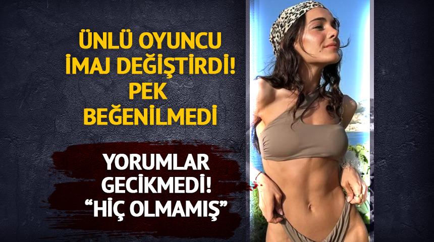 G&uuml;zel oyuncu imaj değiştirdi! Hi&ccedil; beğenilmedi